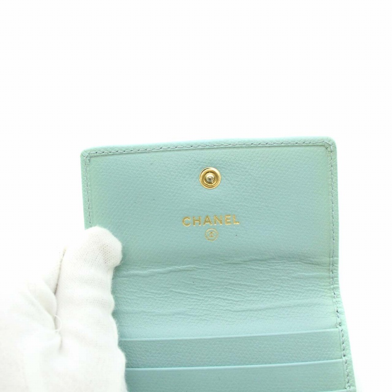 シャネル CHANEL 財布 二つ折り コンパクト財布 小銭入れ Wホック ココ 