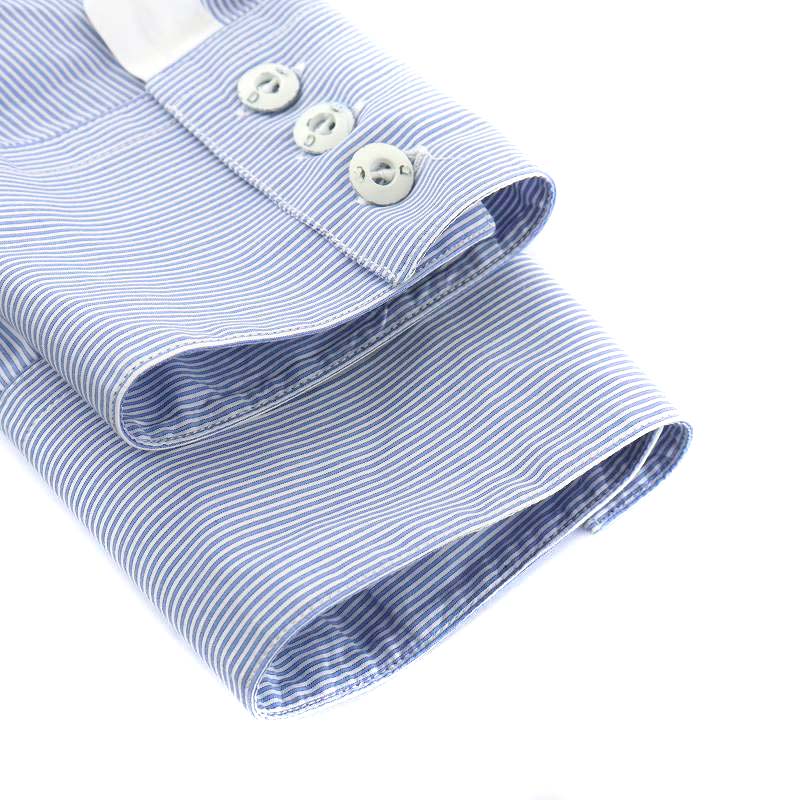 ディーゼル DIESEL シャツ 長袖 ストライプ コットン XL 青 ブルー