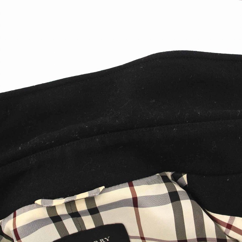 【大人気】BURBERRY ウール コート チェック メタルボタン マリンコート バーバリーブラックレーベル BURBERRY BLACK LABEL マリンコート