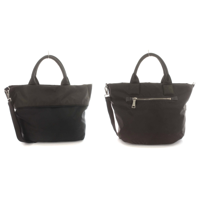 PRADA トートバック バイカラー ネイビー ブラック 1BG959（プラダ  