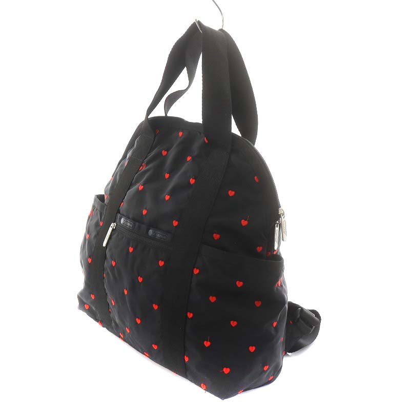 レスポ　ハート柄ナイロンリュック レスポートサック LesportSAC リュックサック デイパック