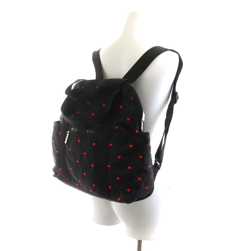 レスポ　ハート柄ナイロンリュック レスポートサック LesportSAC リュックサック デイパック