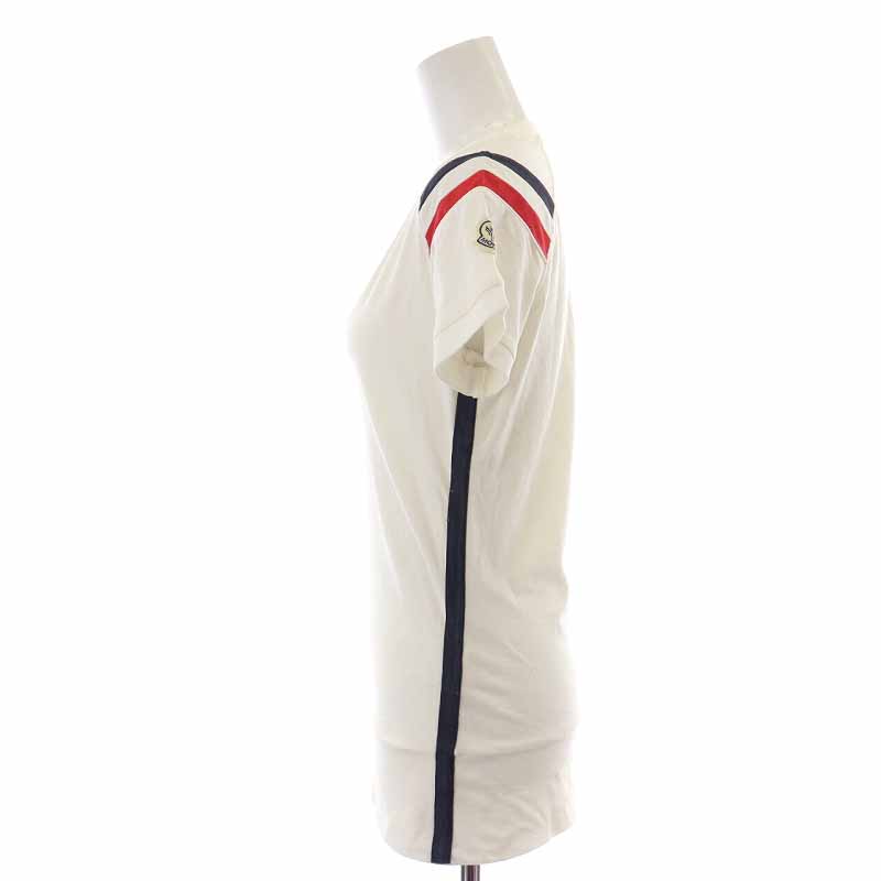 モンクレール　半袖シャツ　白　トリコロール 希少】Sサイズ MONCLER モンクレール tシャツ 半袖 トリコロール
