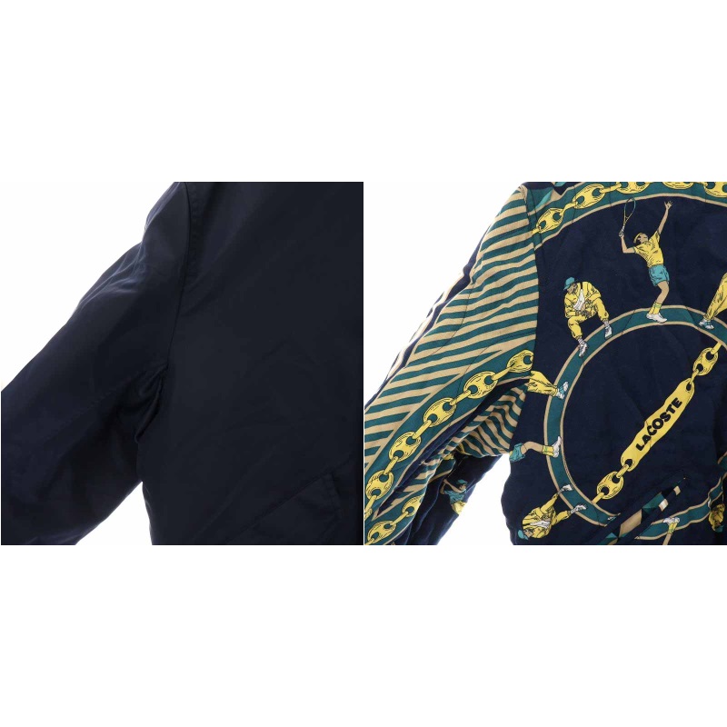 ラコステ LACOSTE エレガントデザインリバーシブルボンバージャケット
