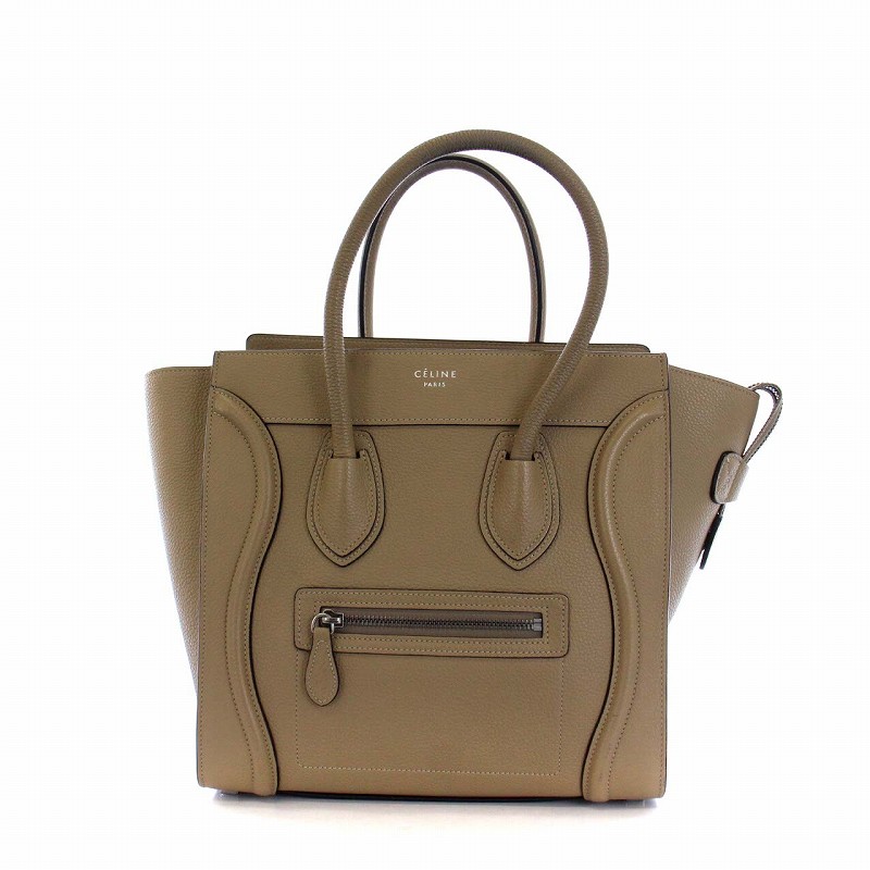 セリーヌ CELINE ラゲージ マイクロ トートバッグ ハンドバッグ レザー 