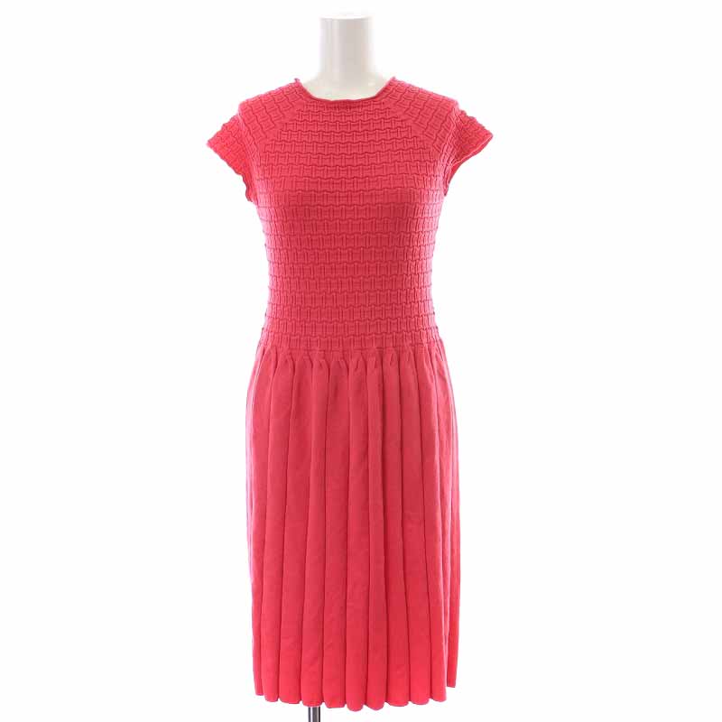 エンポリオアルマーニ EMPORIO ARMANI ニットワンピース ひざ丈 切替  