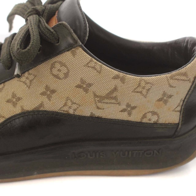 ルイヴィトン モノグラム キャンバス×レザー レディース スニーカー22cm ルイヴィトン LOUIS VUITTON モノグラムミニ スニーカー