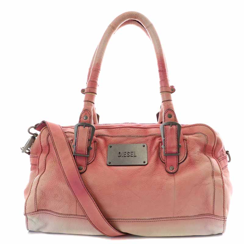 ディーゼル DIESEL ショルダーバッグ ハンドバッグ 2way レザー USED 