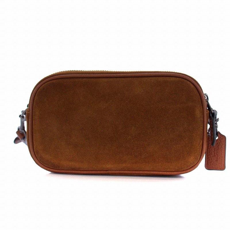 コーチ COACH スエード レザー スタッズ グロメット クロスボディ 
