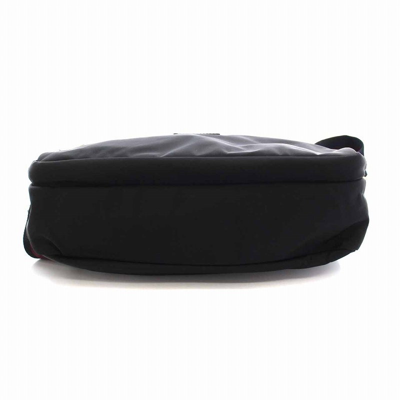 美品 ポールスミス メッセンジャーバッグ ショルダーバッグ ナイロン レザー 黒 ポールスミス PAUL SMITH ショルダーバッグ チェックジャカード