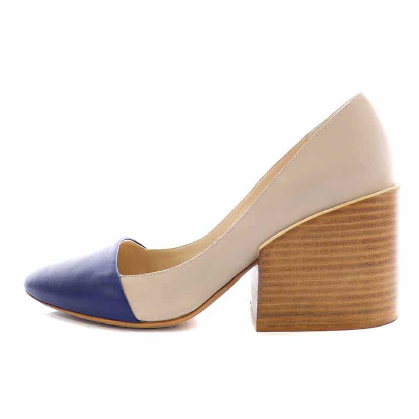 クロエ CHLOE パンプス レザー ポインテッドトゥ チャンキーヒール 