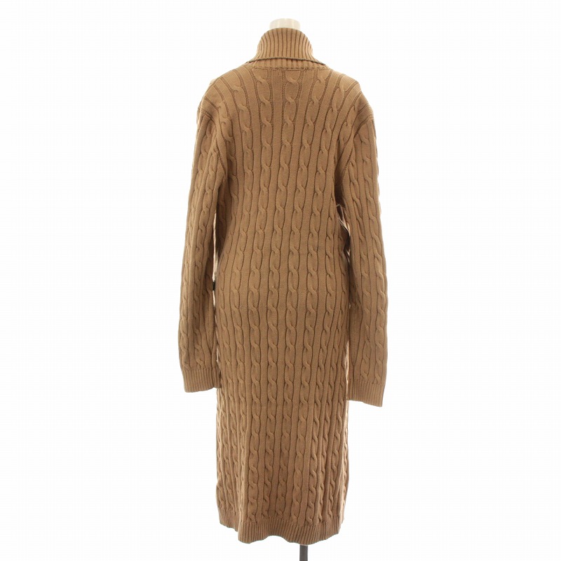 MaxMara ベージュ ケーブルニット長袖 ワンピース 【公式通販】