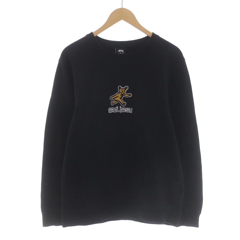 ステューシー STUSSY Bear Applique スウェット トレーナー クルー 