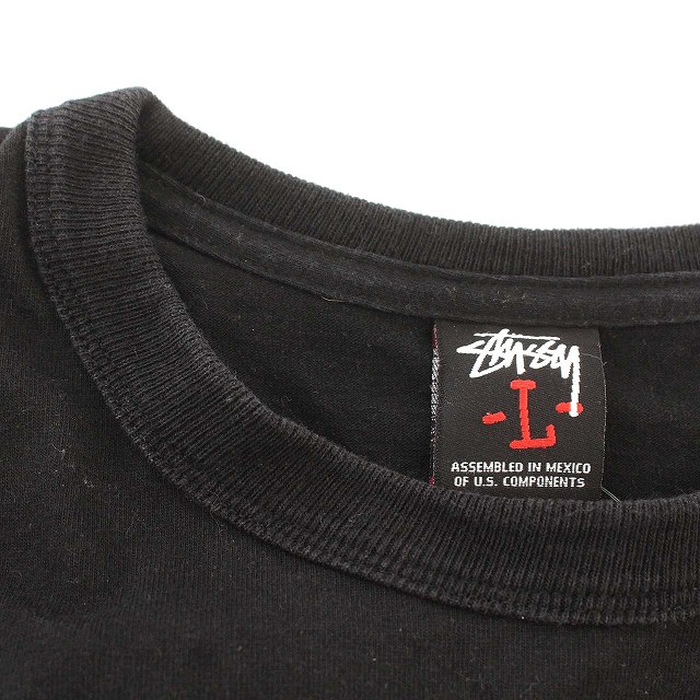Stüssy ブラック 長袖カットソーL STUSSY - stussy ステューシー 長袖 ロンT カットソー