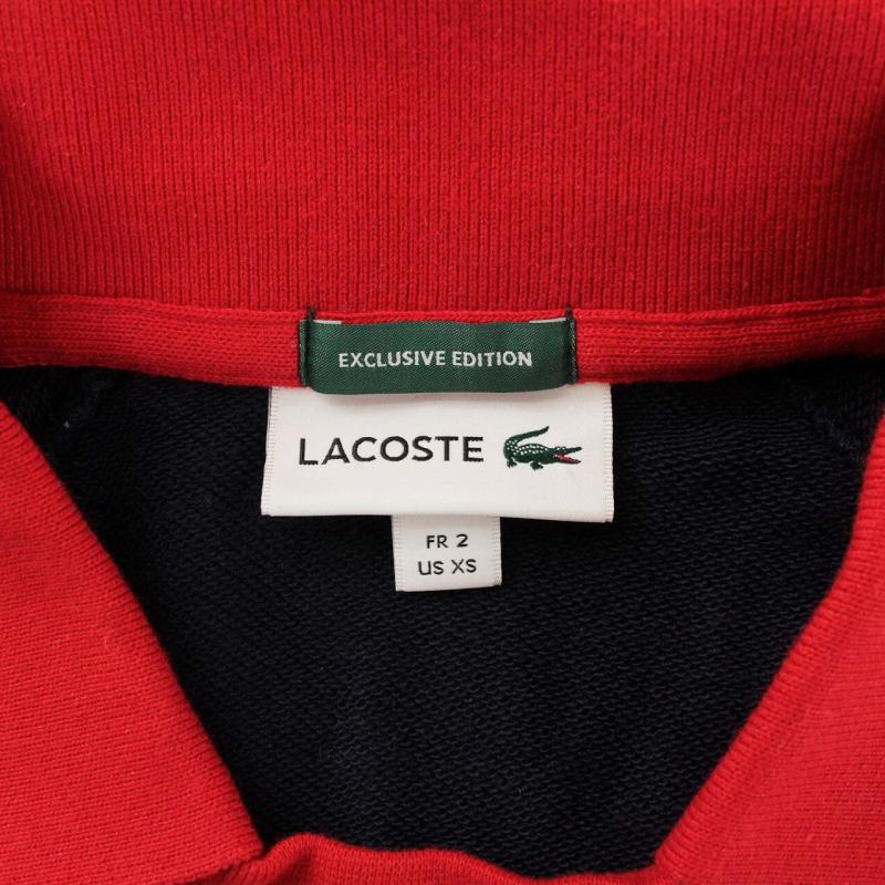 ラコステ LACOSTE スウェット トレーナー ロゴ XS 紺 ネイビー