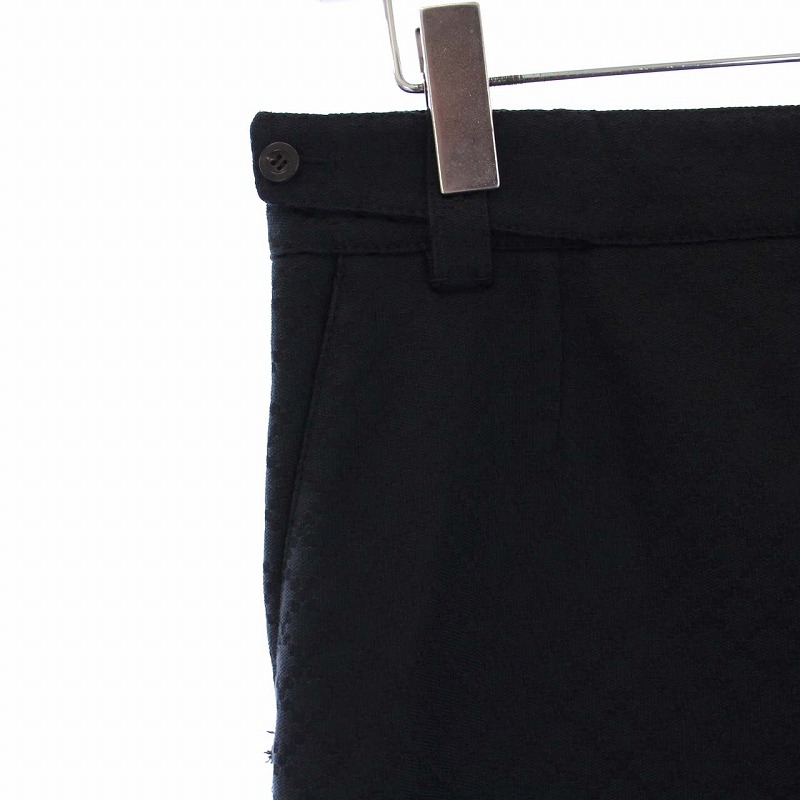 グッチ GUCCI タイトスカート ひざ丈 刺繍 総柄 42 M 黒 ブラック