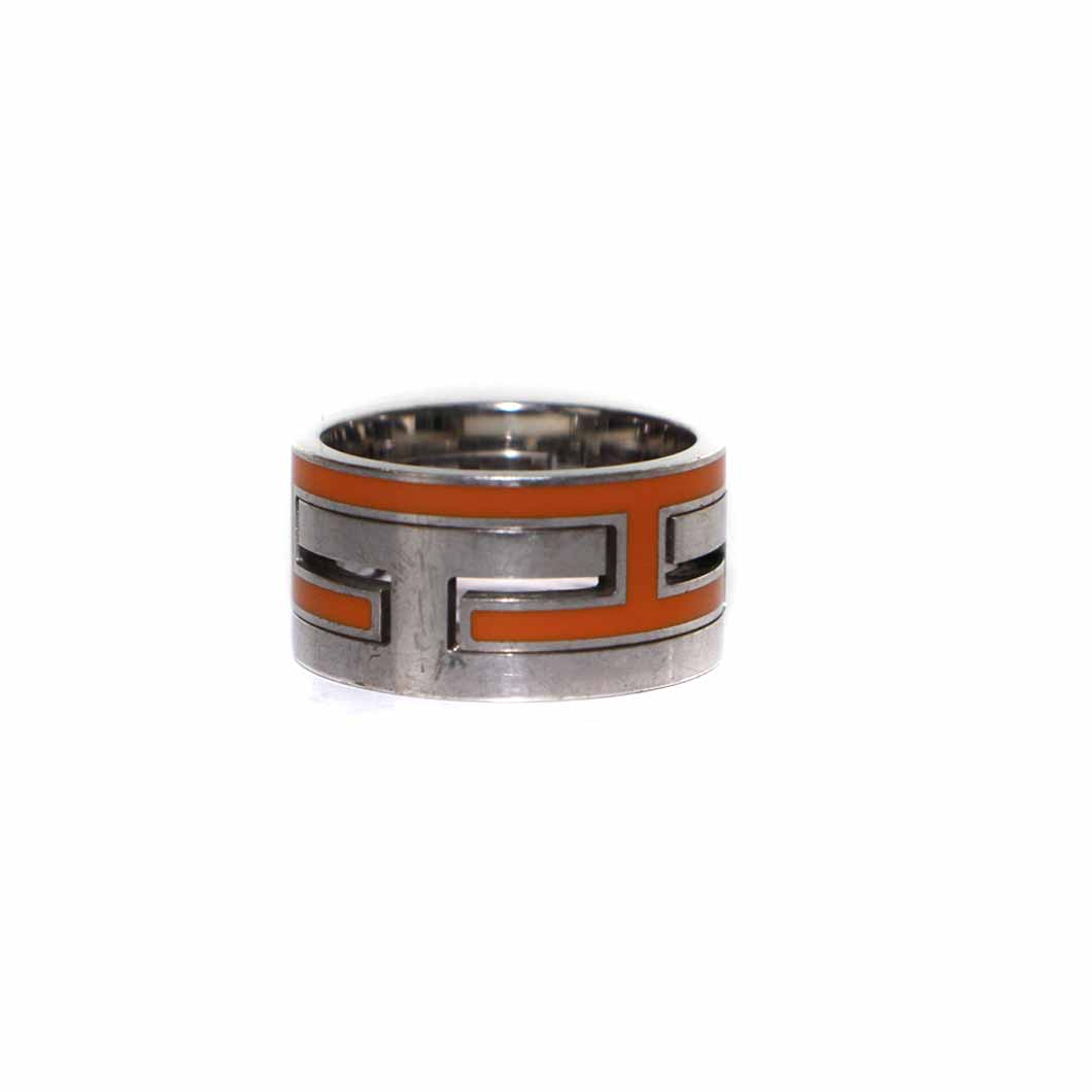 エルメス HERMES ムーブ アッシュリング 指輪 リング Ag925 Hロゴ 51 