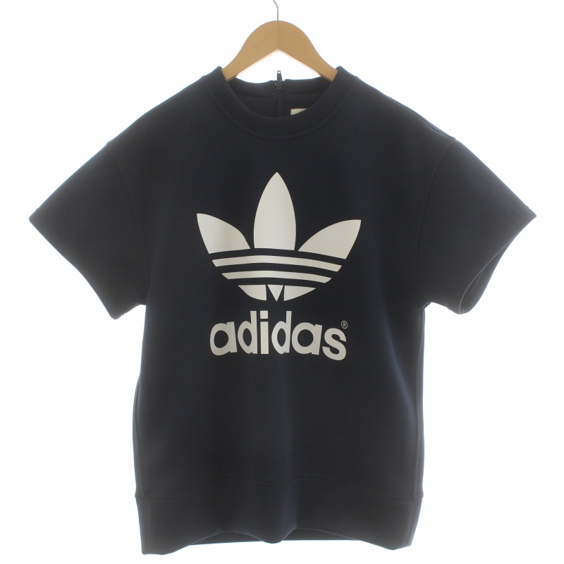 ハイク×アディダス HYKE×adidas トレフォイルロゴ スウェット 