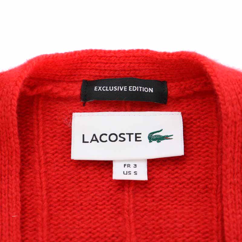 ラコステ LACOSTE EXCLUSIVE EDITION ニットカーディガン ウール