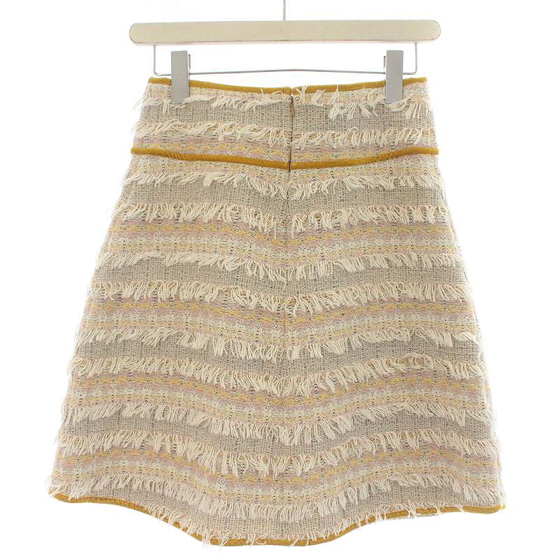 シーバイクロエ SEE BY CHLOE 台形スカート フリンジスカート ひざ丈  