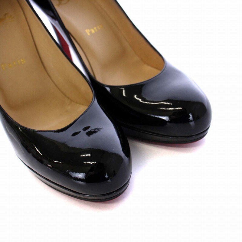 Christian Louboutin 】37ラウンドトゥパンプスブラック