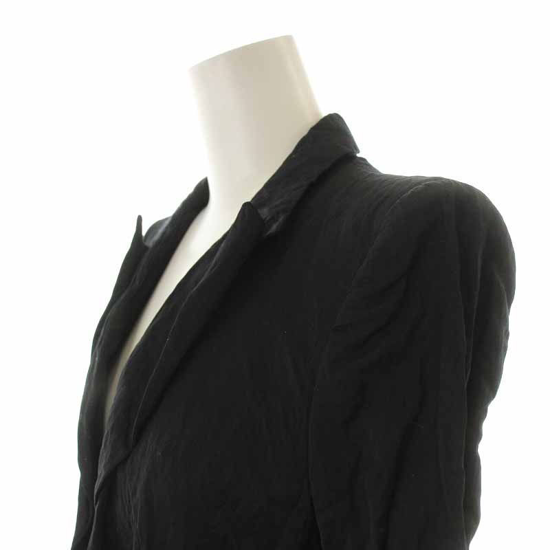 プラダ PRADA 2008年製 ジャケット コットン 40 7号 S 黒 ブラック /YI37 レディース PRADA 2008 中綿入りジャケット ダウン パープル