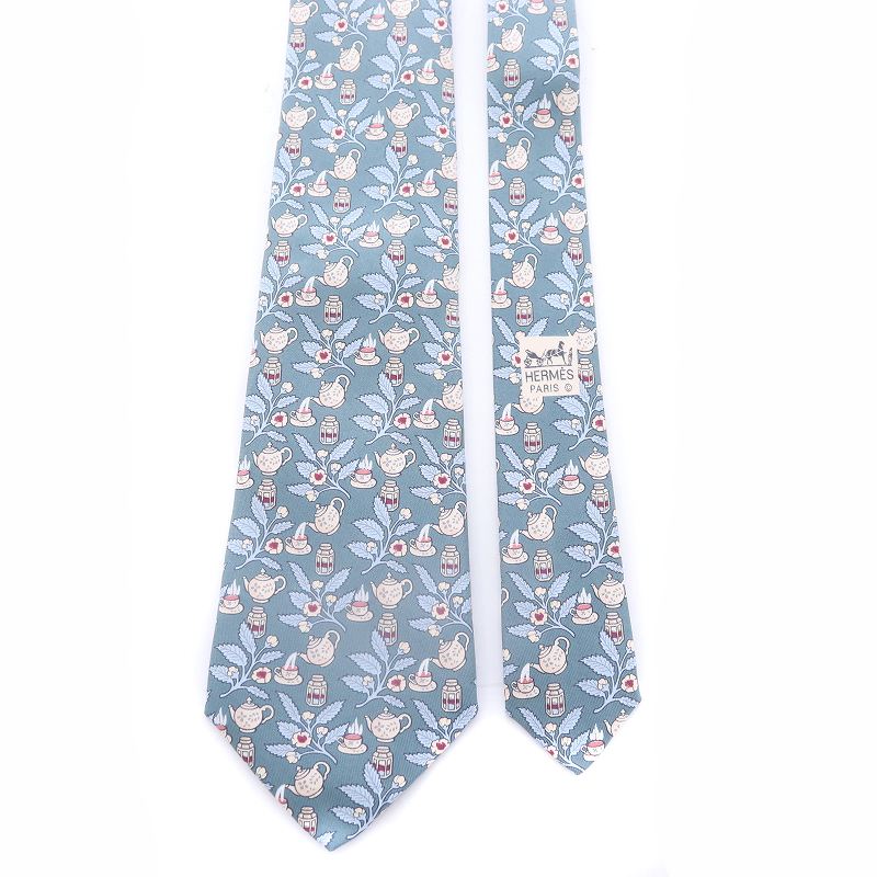 エルメス HERMES ヴィンテージ ネクタイ レギュラータイ 総柄 絹  