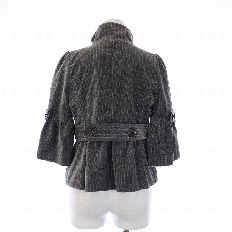 バーバリー ブルーレーベル グレー ショートコート 美品】バーバリー