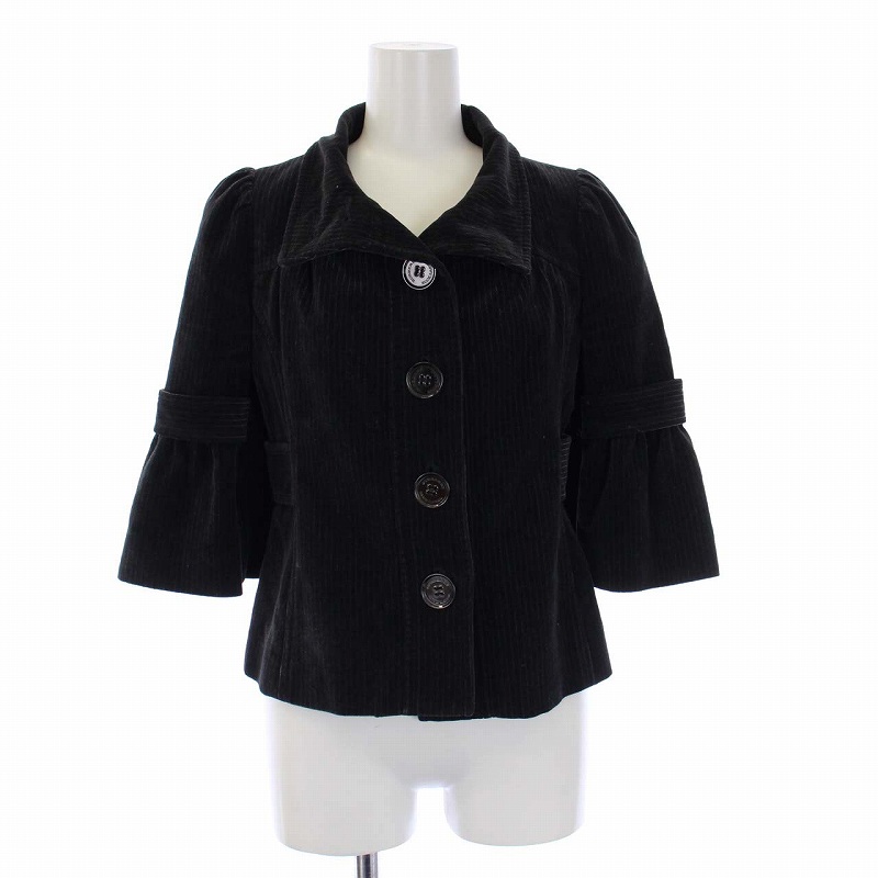 バーバリーブルーレーベル BURBERRY BLUE LABEL ベロアジャケット 七分 