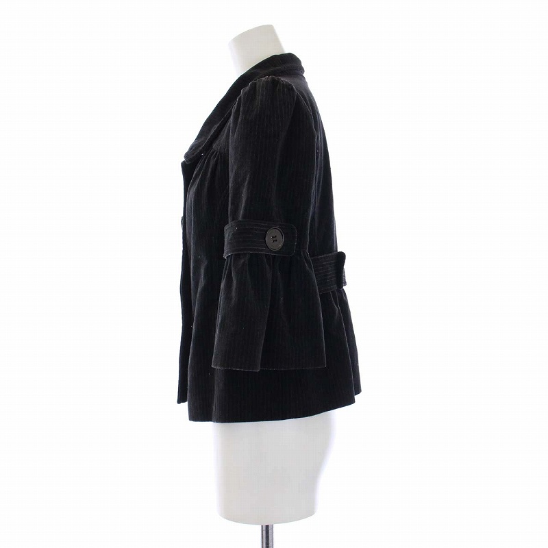 バーバリーブルーレーベル BURBERRY BLUE LABEL ベロアジャケット 七分 