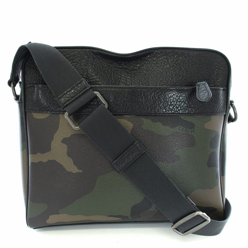 コーチ COACH CHR CMRA CAMO ショルダーバッグ メッセンジャー レザー 