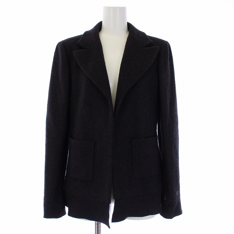 シャネル CHANEL 02A ツイード テーラードジャケット トッパー 裏地  