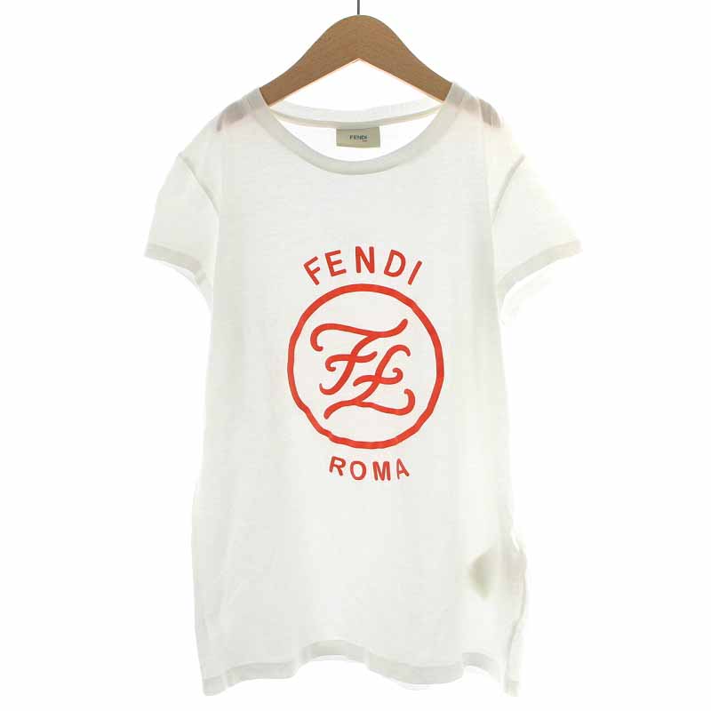 フェンディ FENDI KIDS キッズ Tシャツ カットソー ロゴプリント 半袖  