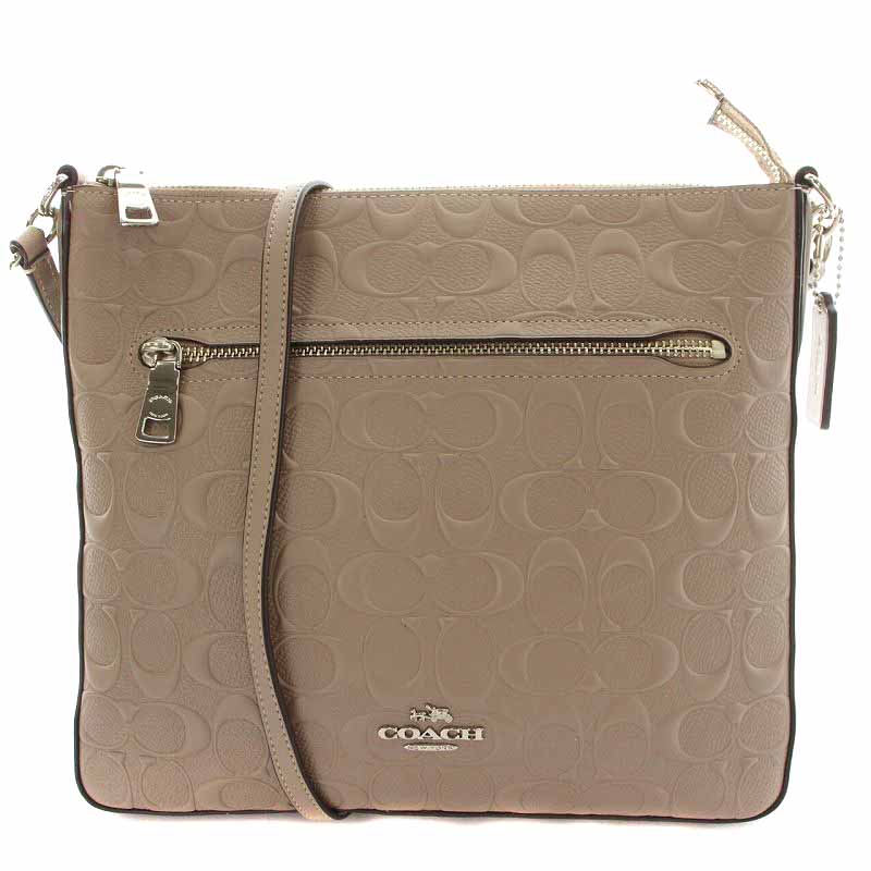 コーチ COACH ショルダーバッグ エンボスシグネチャー レザー 