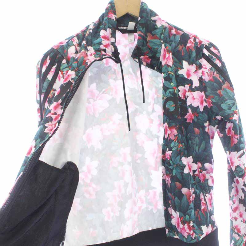 アディダスネオ adidas neo 花柄フローラルジャージジャケット