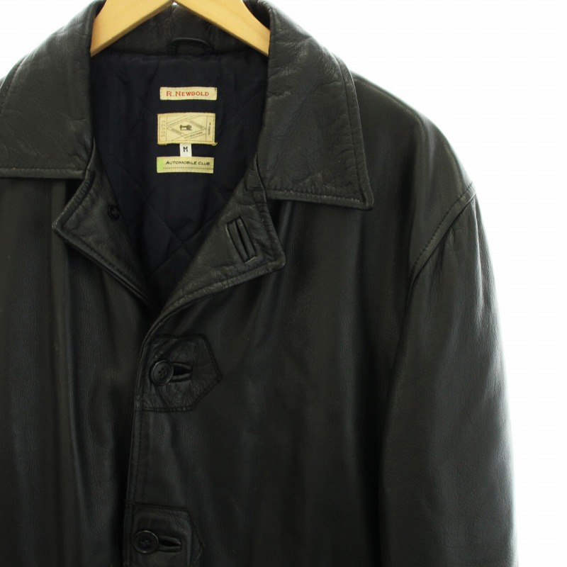 アールニューボールド R.NEWBOLD レザーコート チェスターコート 裏地