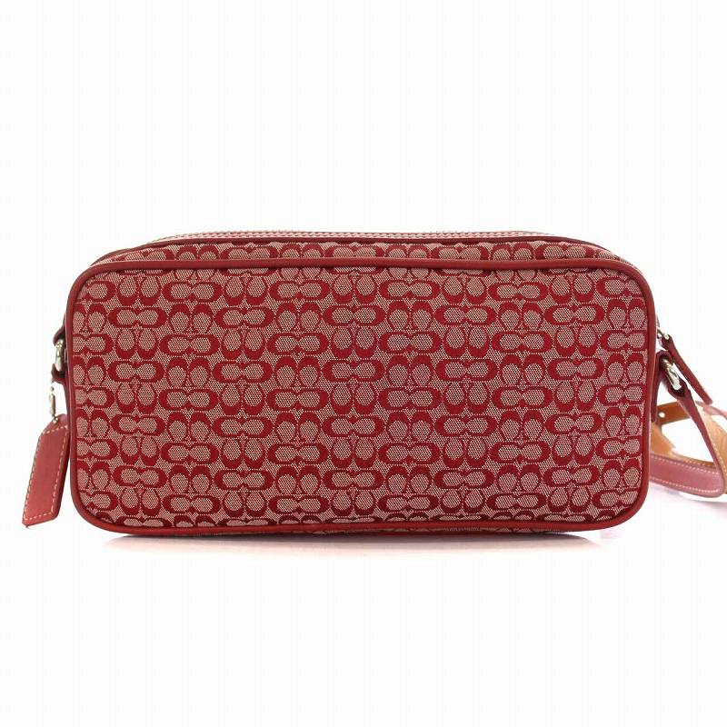 使用感少 COACH 保管品 ミニショルダーバッグ ポシェット 赤 コーチ 使用感少 COACH 保管品 ミニショルダーバッグ ポシェット 赤