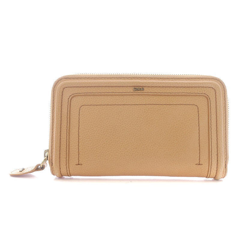 クロエ CHLOE 長財布 ロングウォレット ラウンドファスナー ロゴ  