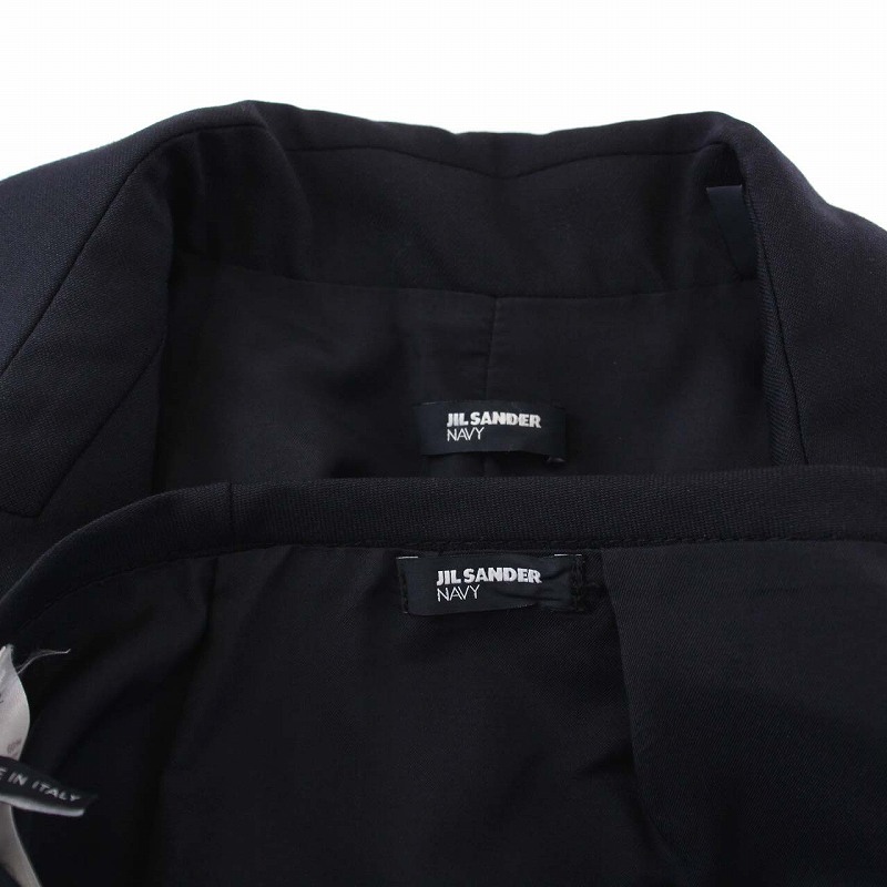 ジルサンダー JIL SANDER NAVY スーツ セットアップ 上下 テーラード 