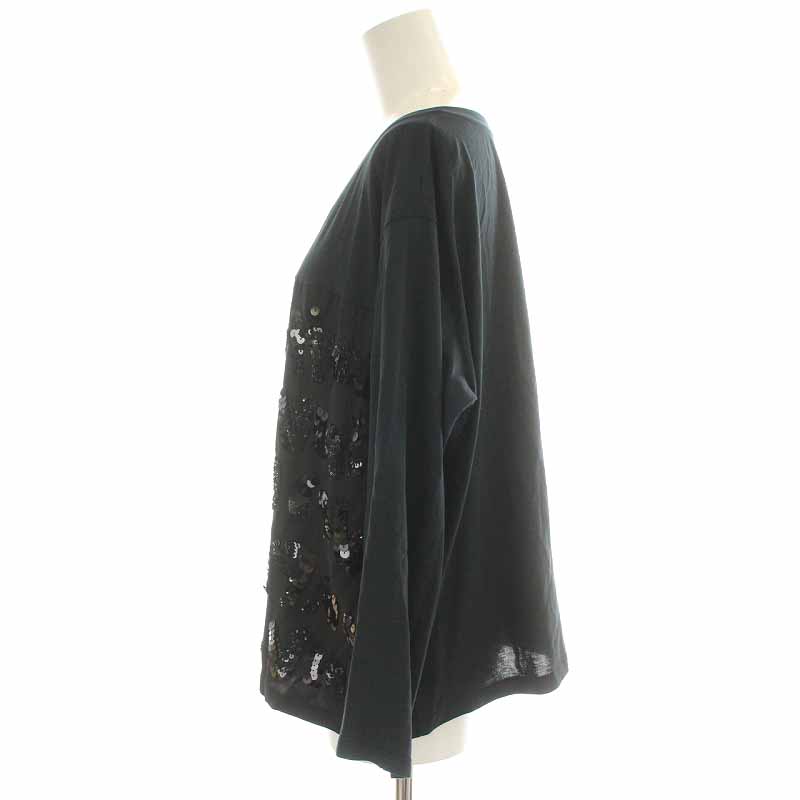正規品　LOUIS VUITTON カットソー　長袖Tシャツ　スパンコール ルイヴィトン LOUIS VUITTON カットソー 切替 ロゴ グラフィティ