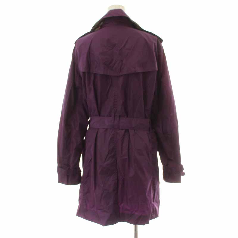 BURBERRY LONDON紫コート - トレンチコート・スプリングコート 