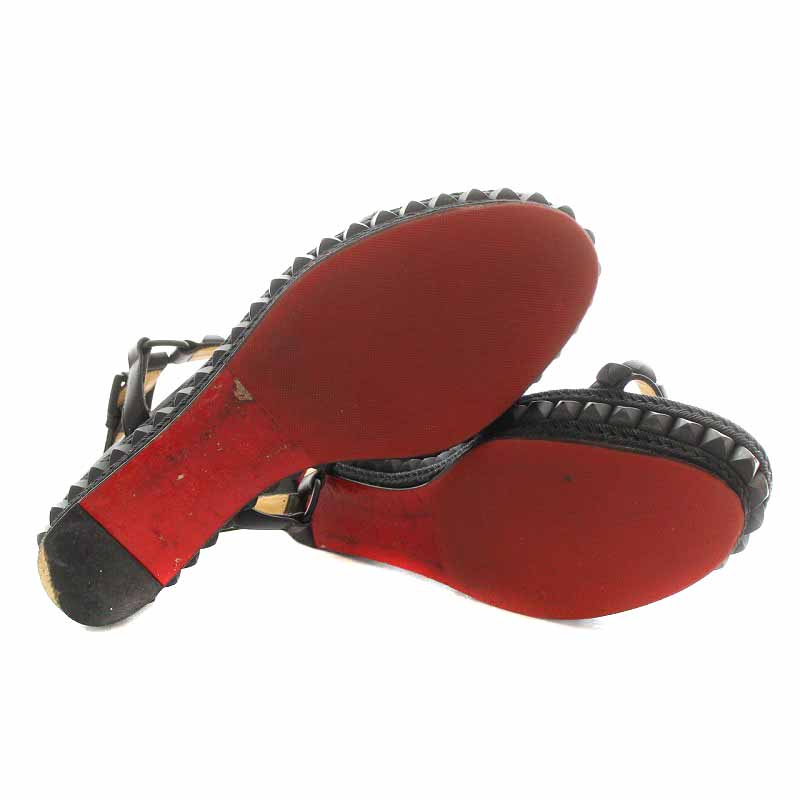 クリスチャンルブタン Christian louboutin ストラップサンダル 厚底  