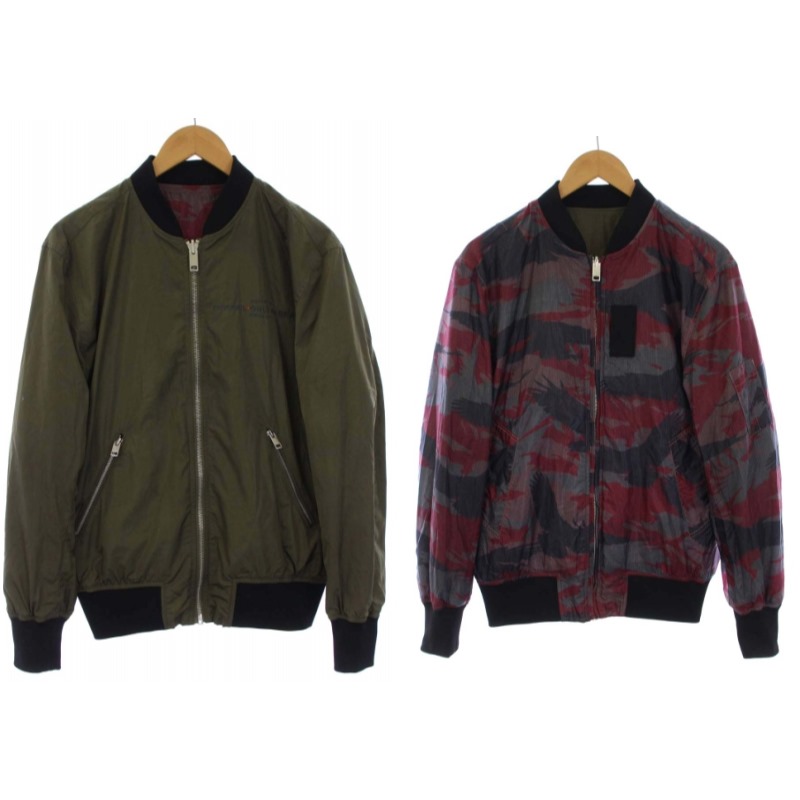 ディーゼル DIESEL リバーシブル ブルゾン ジャケット カモフラ 迷彩柄 