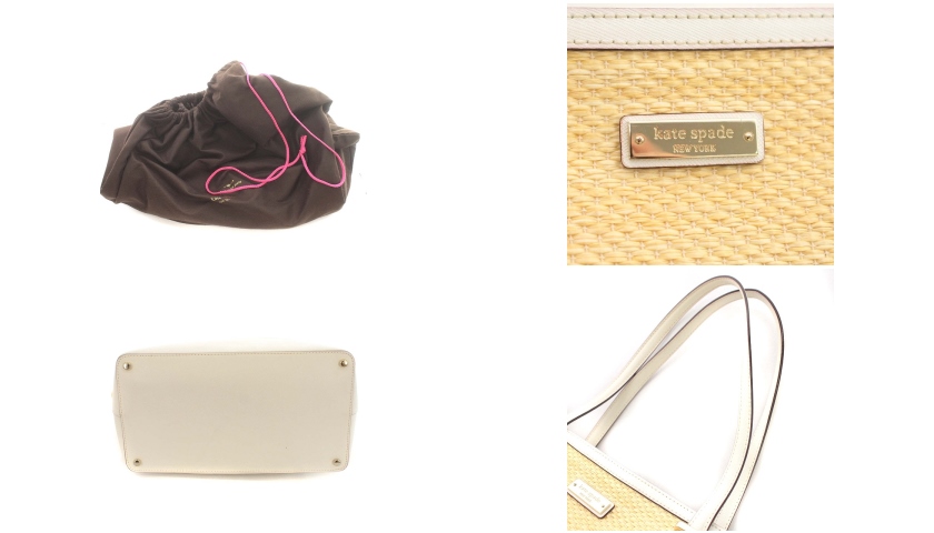 Kate Spade New York/ケイトスペード ショルダーかごバック 白