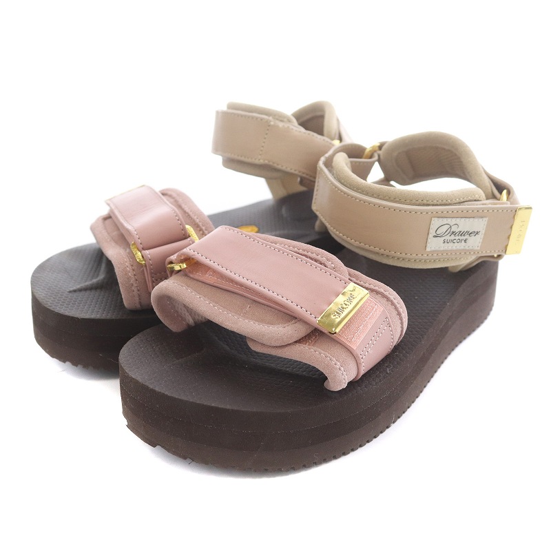 スイコック suicoke DRAWER別注 22SS マノロ ストラップサンダル 厚底  