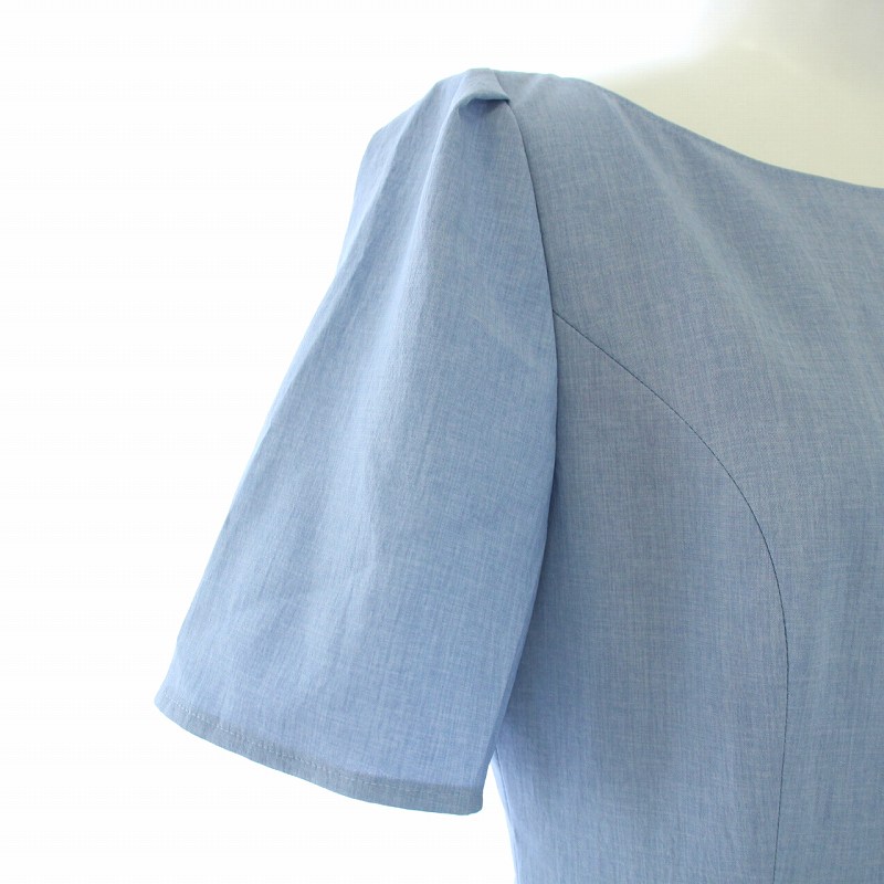 ルネ Rene 23SS Marigold ワンピース ひざ丈 半袖 花柄 刺繍 34 XS 