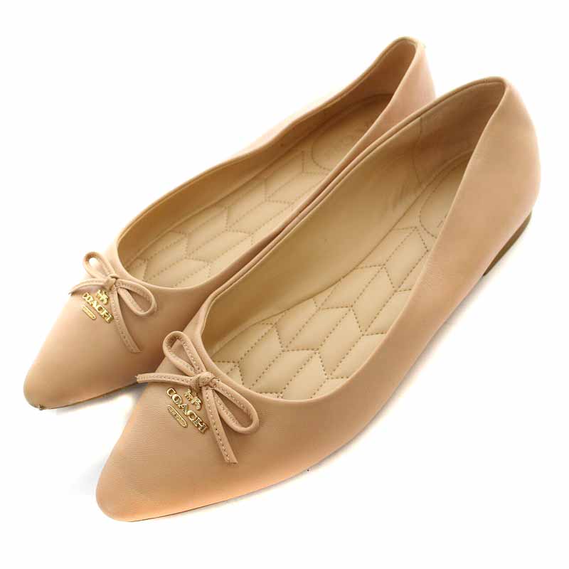 コーチ COACH Annabel Ballet パンプス レザー ポインテッドトゥ 