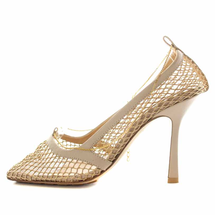 ボッテガヴェネタ BOTTEGA VENETA パンプス スクエアトゥ ハイヒール 