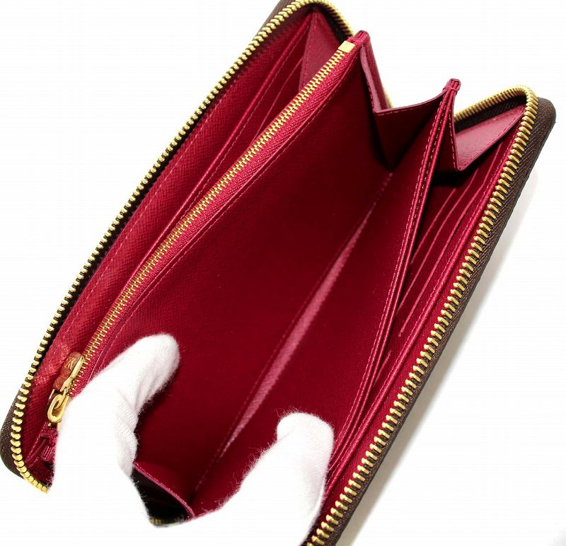 ルイヴィトン LOUIS VUITTON ジッピー・ウォレット フューシャ 長財布