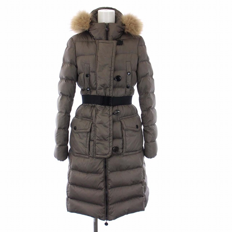 モンクレール MONCLER GENEVRIER ダウンコート アウター ロング フード 